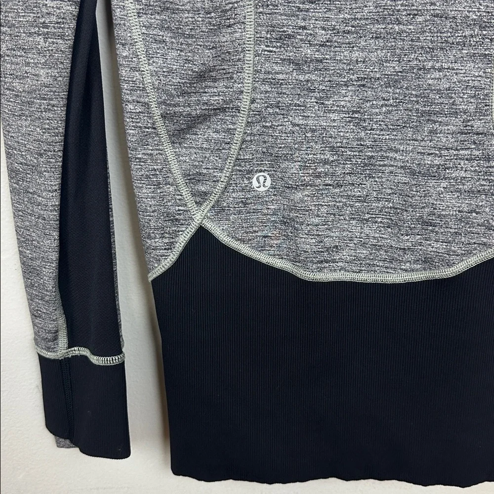 Lululemon Daily Practice Jacket Space Dye Camo Black Dark Slate / Black Sz 4
